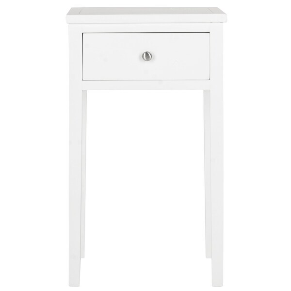 SAFAVIEH Abel White End Table - 16.9