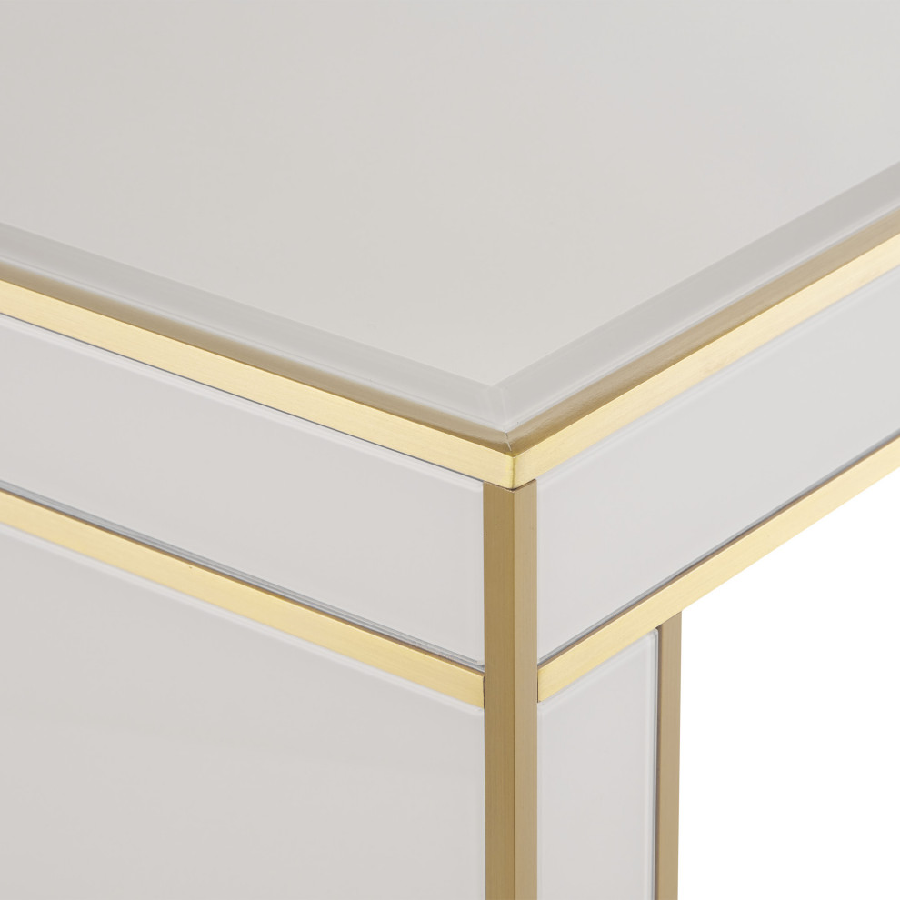 Arden Ivory Console Table   Contemporary   Accent Chests And Cabinets   by Currey  ampCompany  Inc.  Houzz