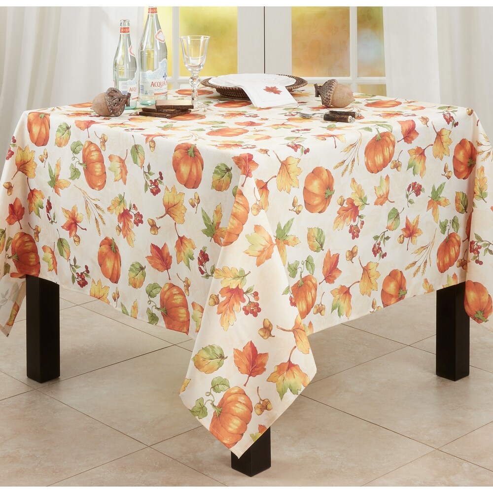 Fall Pumpkin Design Tablecloth