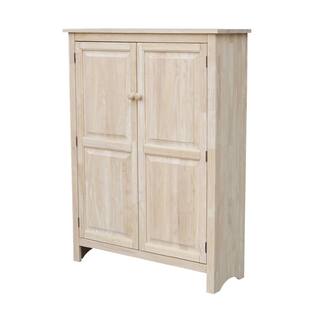 International Concepts 51 in. H Solid Wood Pantry in Unfinished Wood CU-167