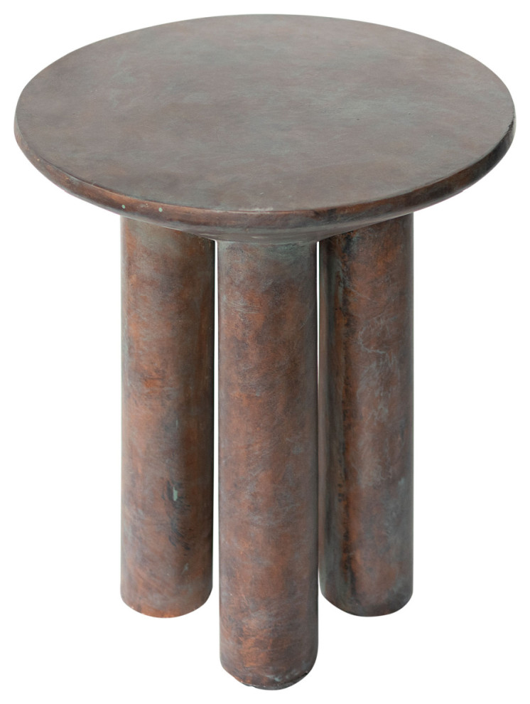 Antique Copper Occasional Table  Versmissen Hyllie   Contemporary   Side Tables And End Tables   by Oroa   Distinctive Furniture  Houzz