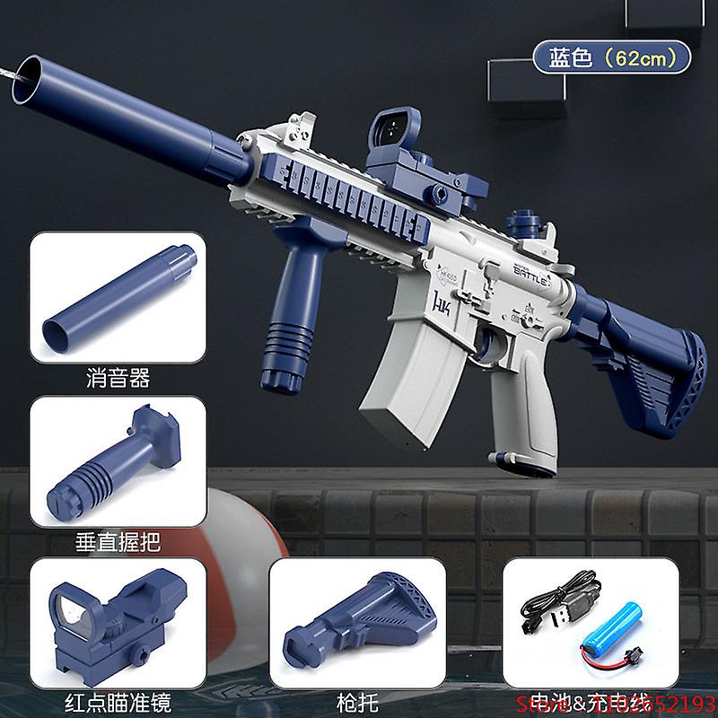 Born Pretty New Electric Burst M416 Toy Water Gun Fully Automatic Launch Summer Beach Swimming Pool Children Outdoor Playing Water Toy Gun