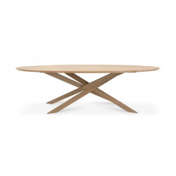 Table Mikado chêne ovale 267X138X76CM Ethnicraft - Table - Mobilier Intérieur - GRIIN