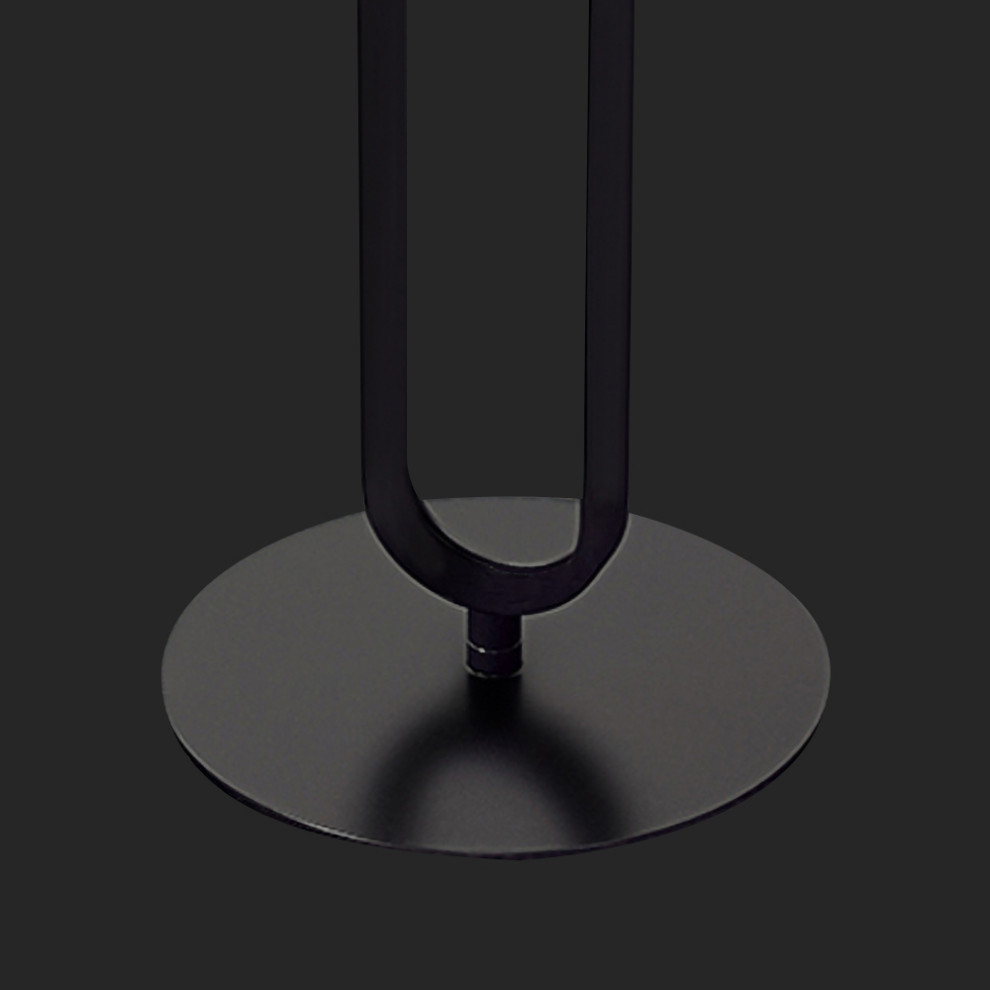 Modern Dark Gray Stone End Table Round Side Table Carbon Steel Base   Transitional   Side Tables And End Tables   by Homary International Limited  Houzz