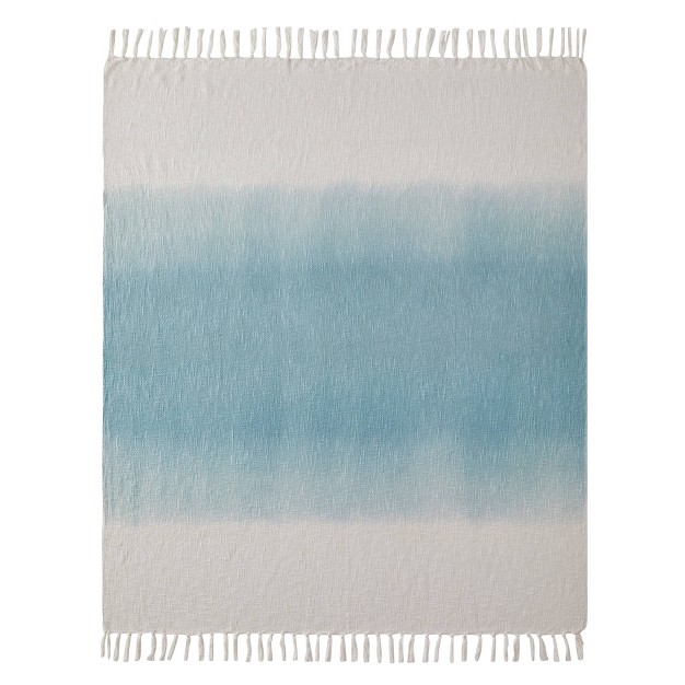 Toni Ombre Slub Throw Blanket Refinery29