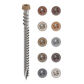 CAMO #10 2-12 in. 316 Stainless Steel Composite Tan Premium Star Drive Flat Undercut Screws (350-Count) 0367158TS