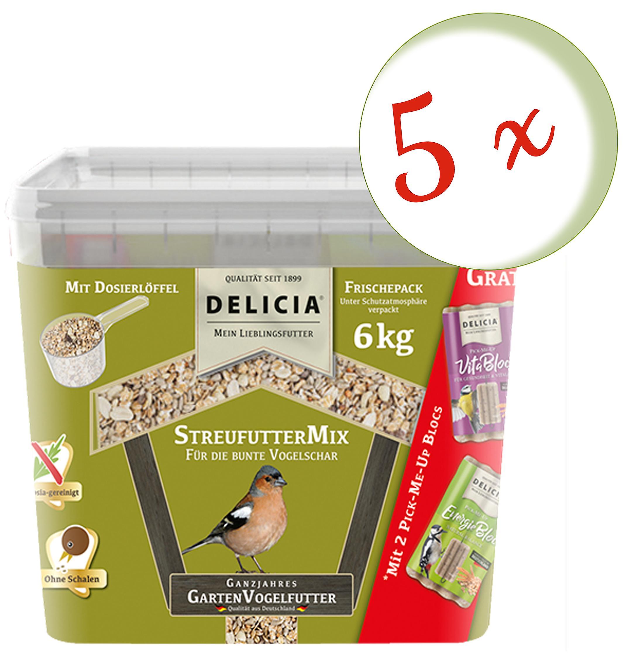 5 x FRUNOL DELICIAÂ® DeliciaÂ® StreufutterMix， 6 kg