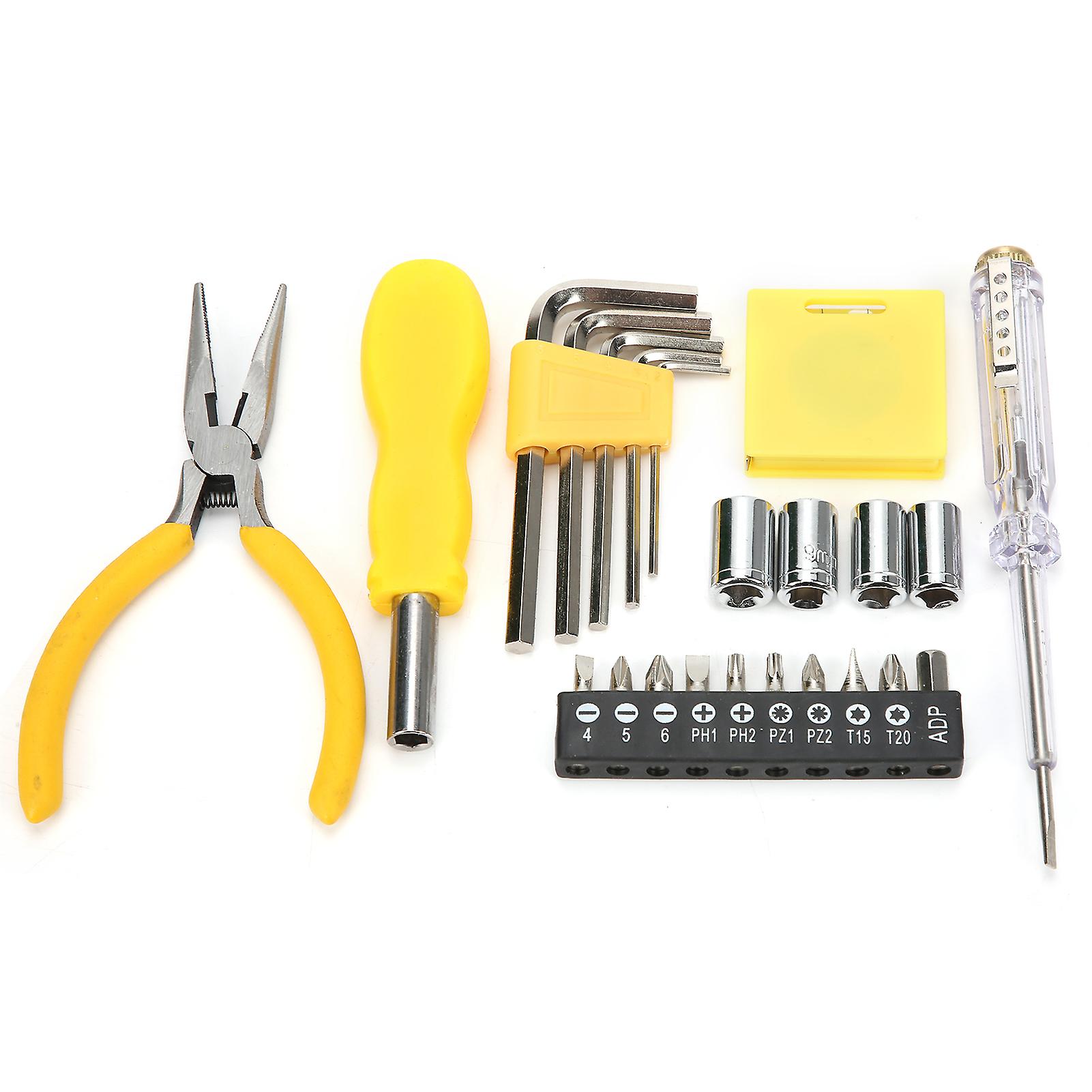 Hardware Tool Kit Screwdriver Bit Wrench Pliers Socket Multifunctional Home Repair Supplies