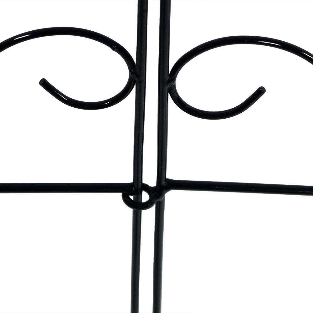 Sunnydaze Decor Victorian 18 in. W x 16 in. H Steel Wire Garden Fence (5-Pack) HMI-615