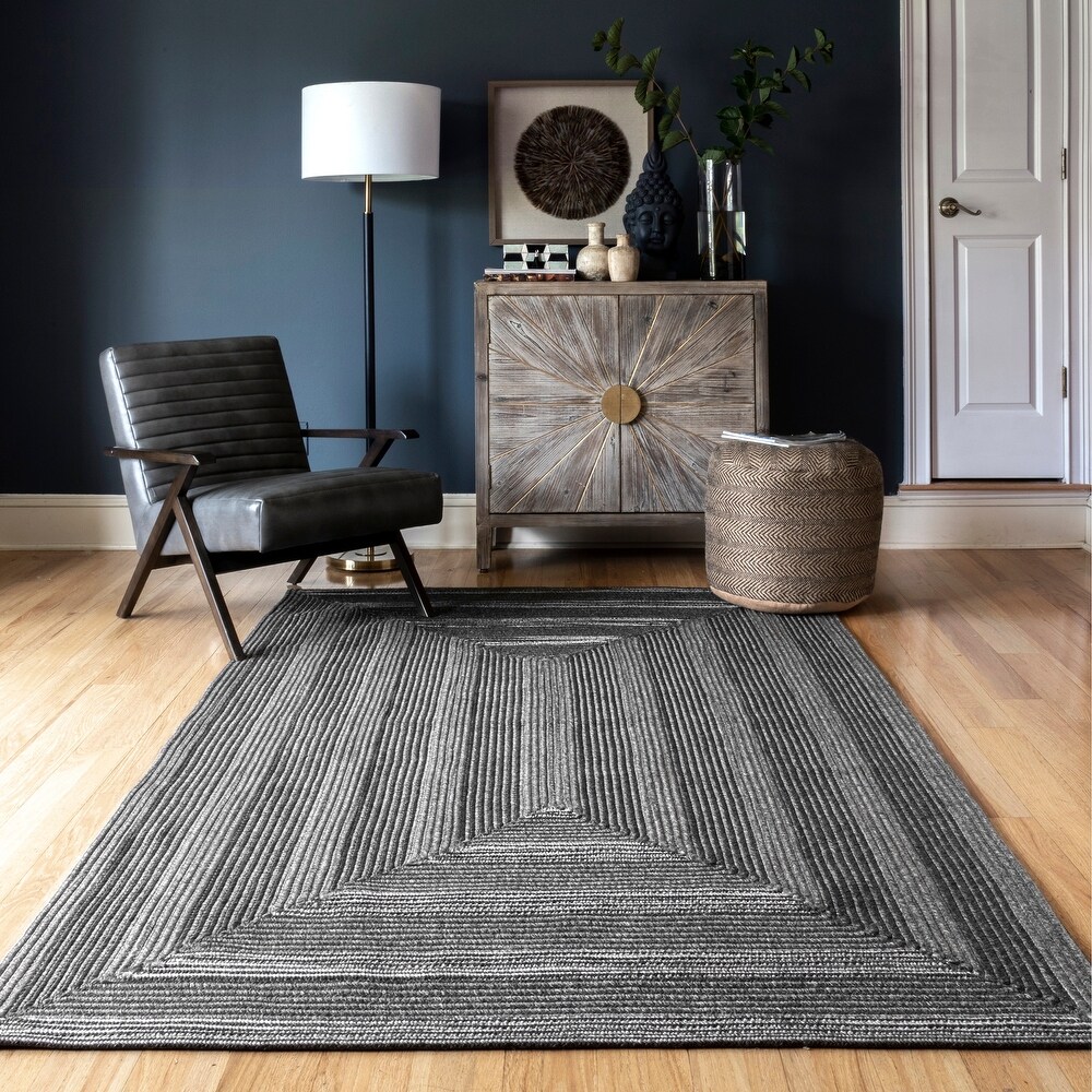 Brooklyn Rug Co Braided Texture Indoor/ Outdoor Area Rug