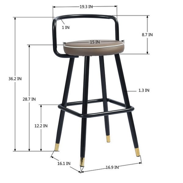 Homyliin Bar and Counter Stool (Set of 2)