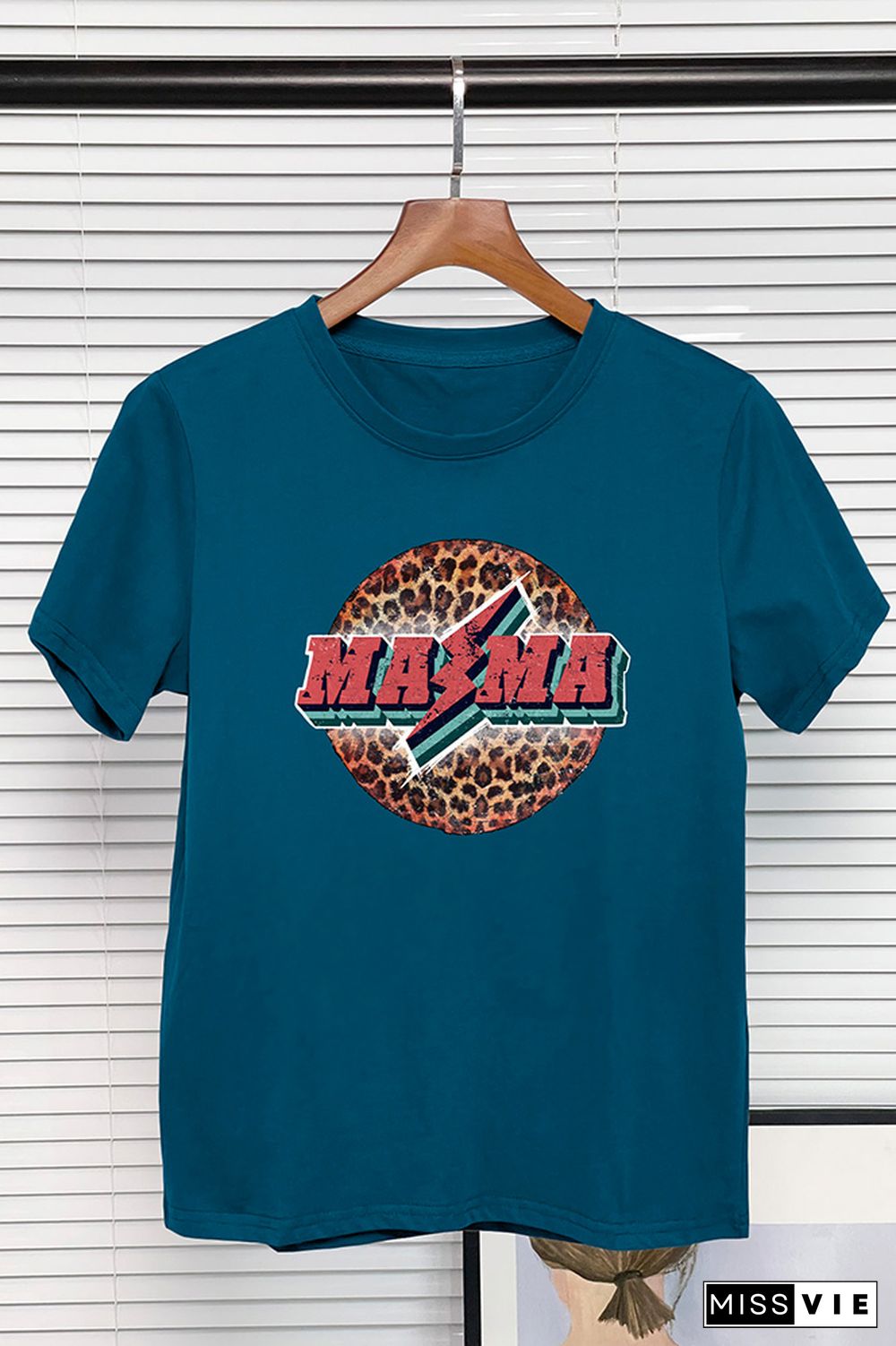 Retro Mama Leopard Graphic Tee