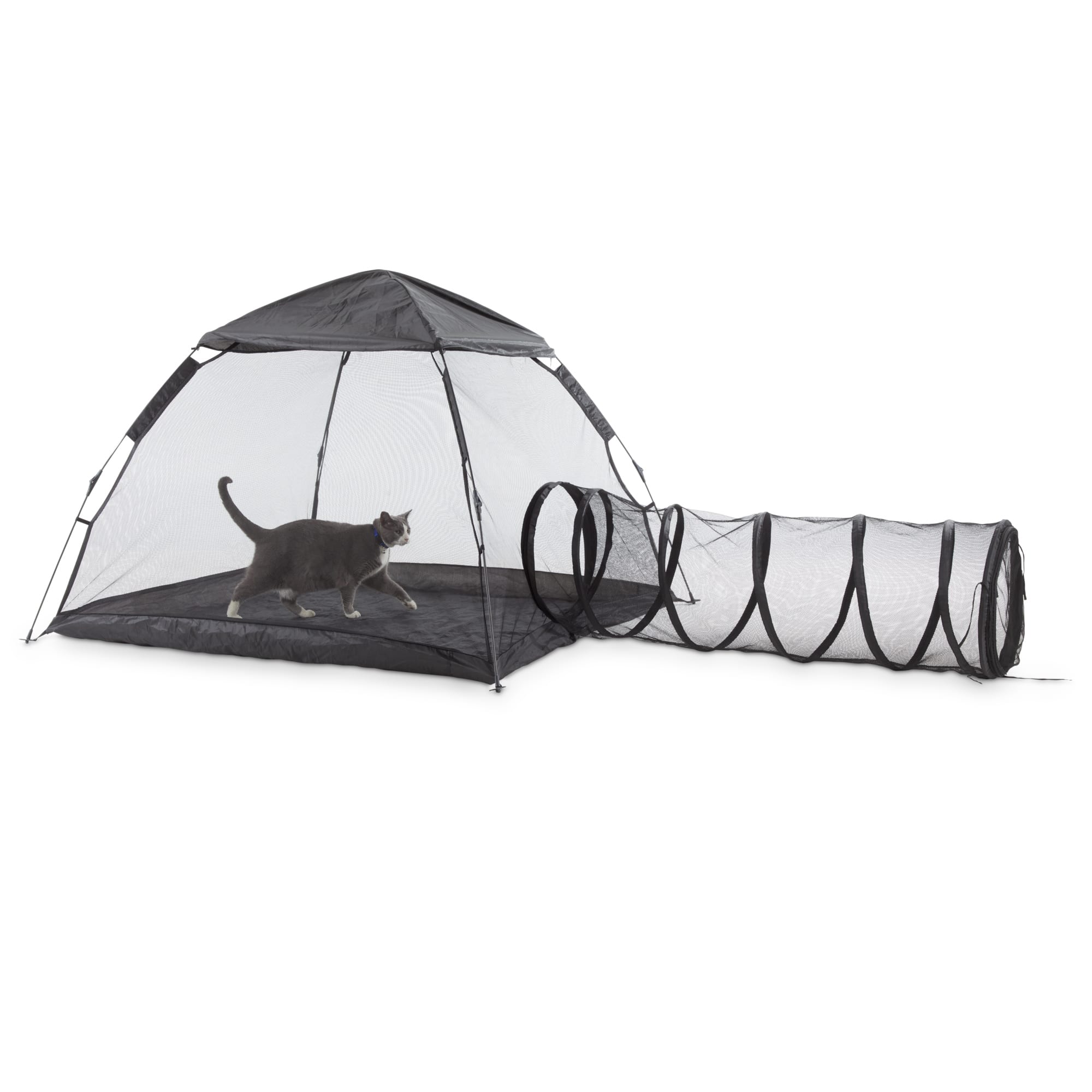 EveryYay Come Out  Play Outdoor Cat Lounge with Tent， 63