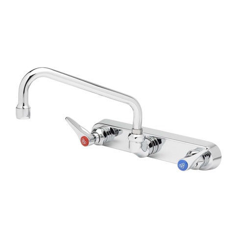 TandS B-1128 Wall-Mounted Workboard Faucet with 8