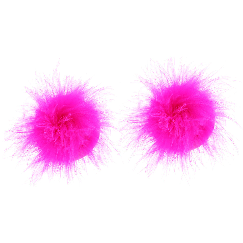 Nipple Couture Marabou Covers in Pink