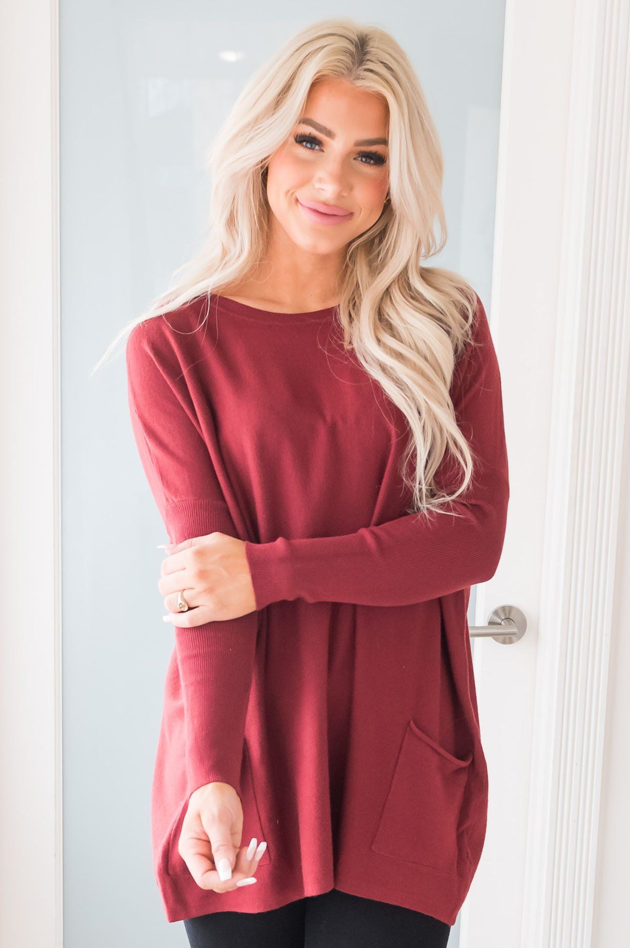 Casual Chic Modest Oversize Sweater