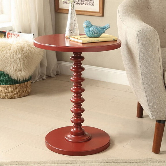 Benzara BM157296 Astonishing Side Table With Round...