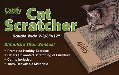 Best Pet Supplies Cat Scratching Board with Catnip (Set of 3)