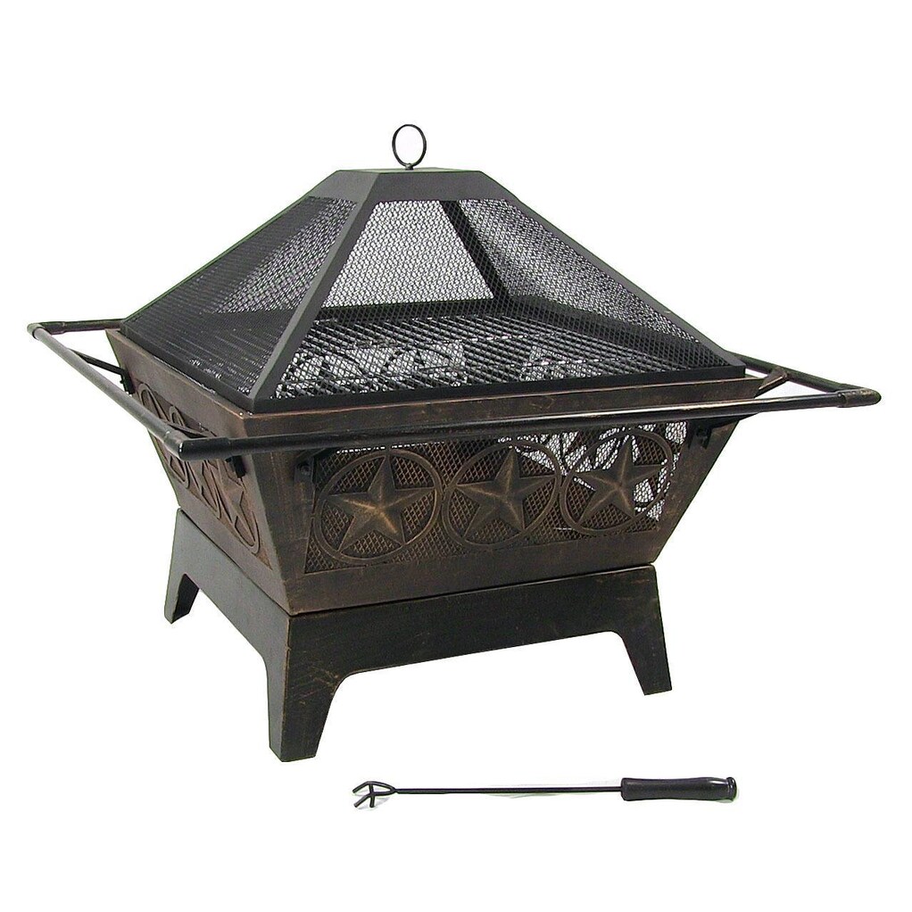 Ultimate Patio 32-Inch Steel Galaxy Wood Burning Fire Pit