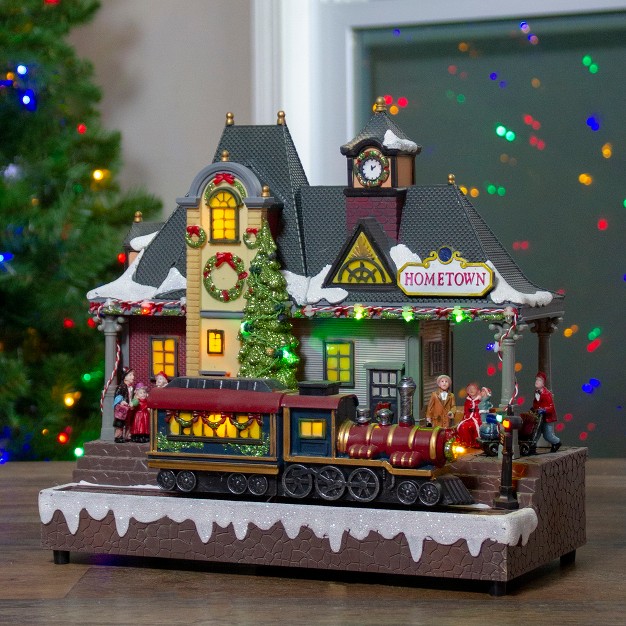 Led Lighted And Musical Christmas Train Village Display