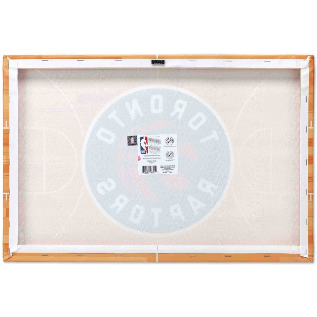 Nba Toronto Raptors Court Canvas Wall Sign