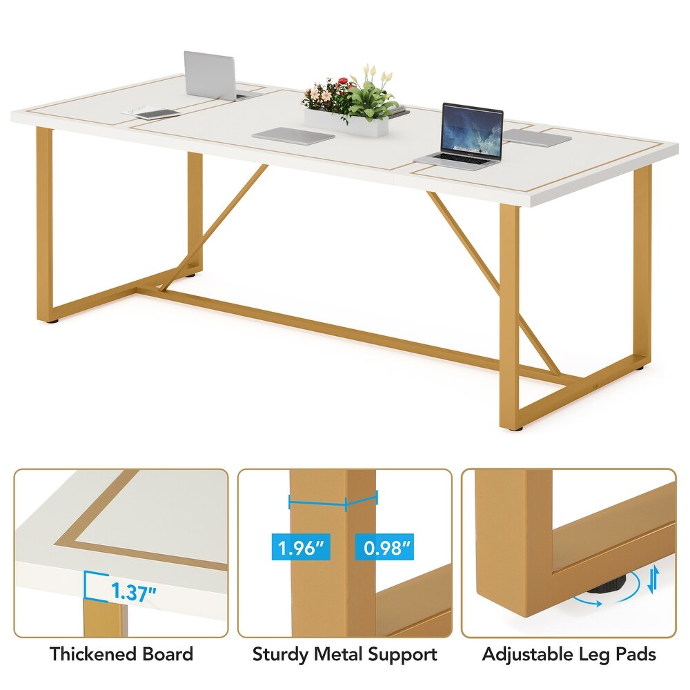 6FT Conference Table  70.8’’ L X 31.5’’ W Large Computer Desk Office Executive Desk