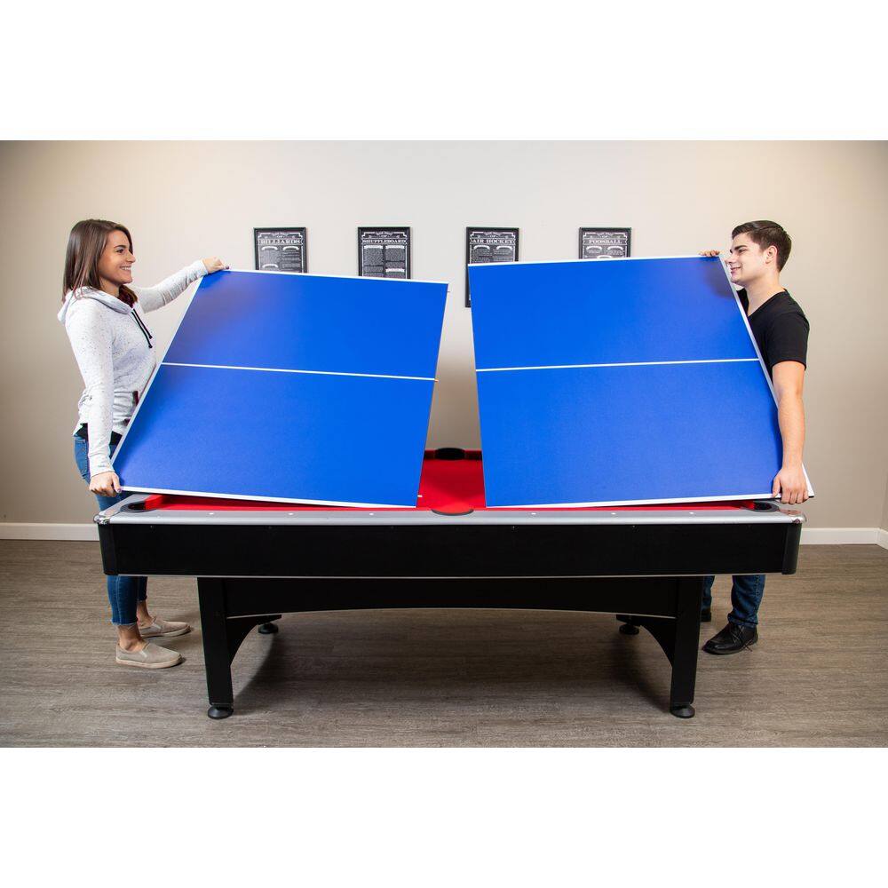 Hathaway Maverick 7 ft. Pool and Table Tennis Multi Game Set with Cues Paddles and Balls BG1023