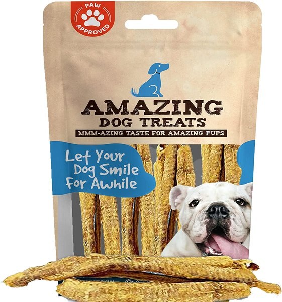 Amazing Dog Treats Lamb Trachea Dog Treats， 10-oz bag