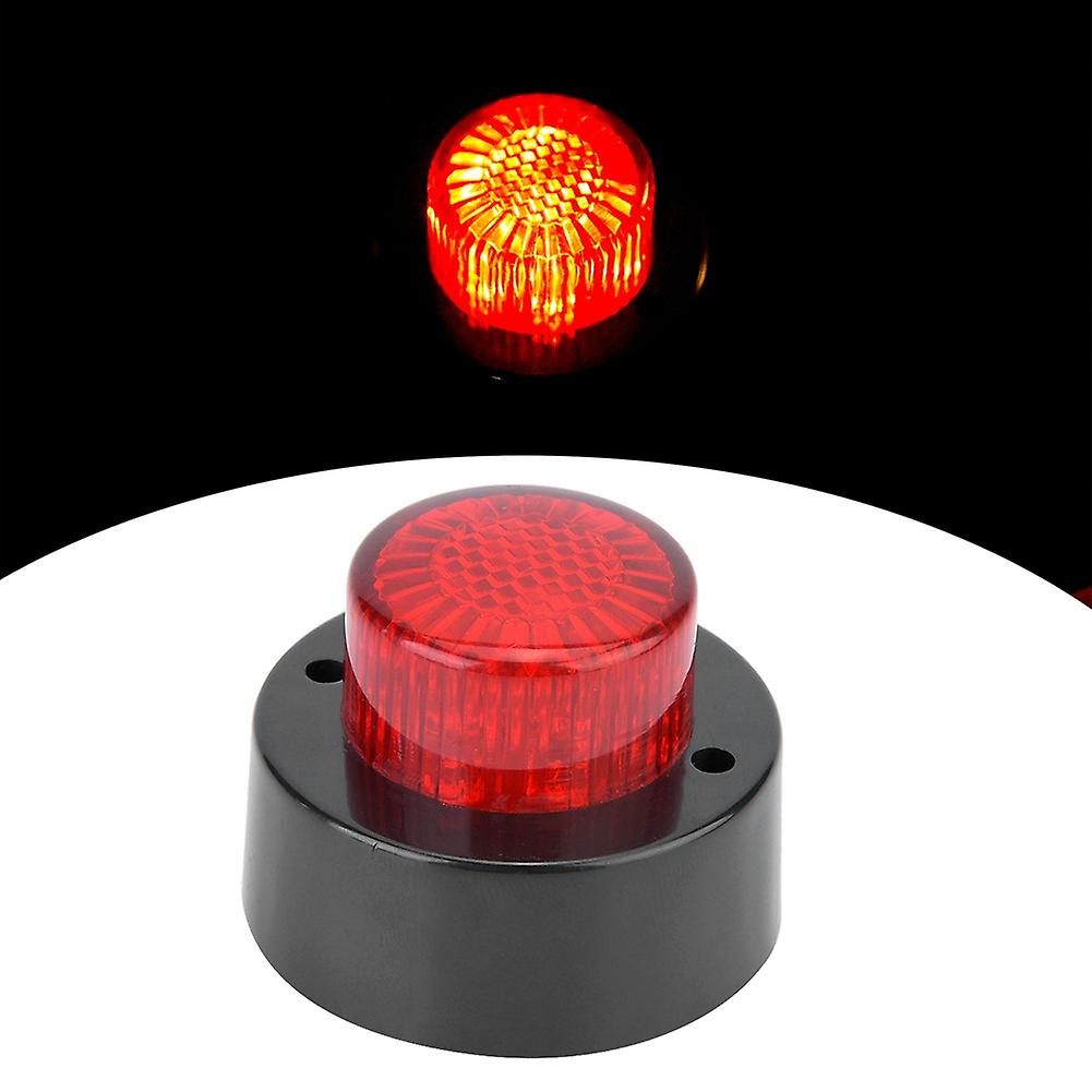 24v Mini Round Side Marker Light Signal Indicator Clearance Lamp For Trailer Truck(red)