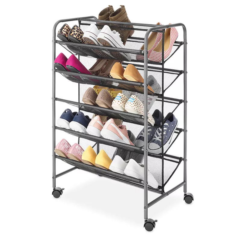 Whitmor 5-Tier Shoe Cart