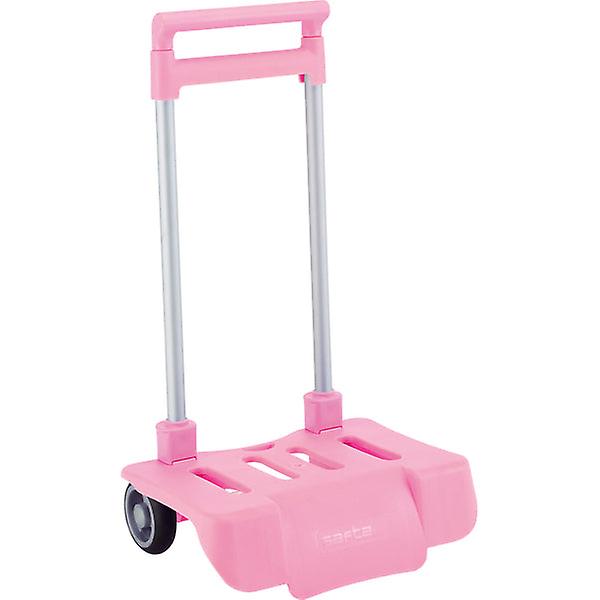 Folding backpack trolley safta pink