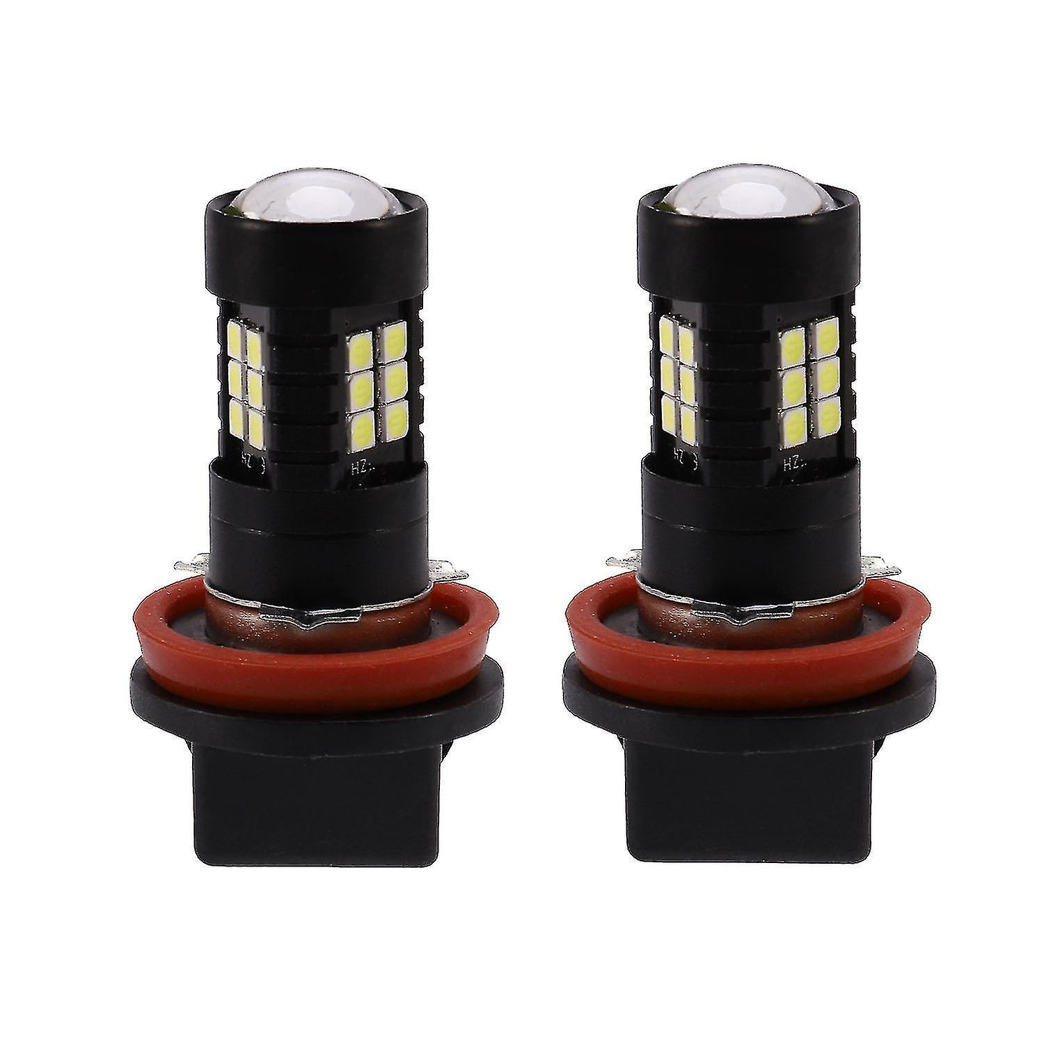 2x Canbus H8 3030 21smd Led Drl Daytime Running Fog Light Bulbs For