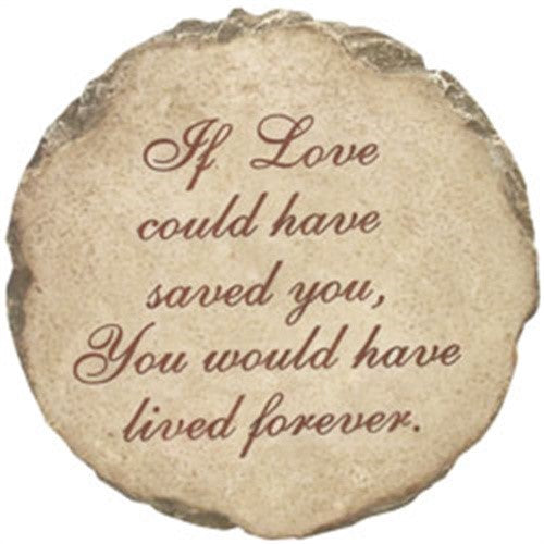 Spoontiques - Garden Décor - Forever in Our Hearts Stepping Stone - Decorative Stone for Garden