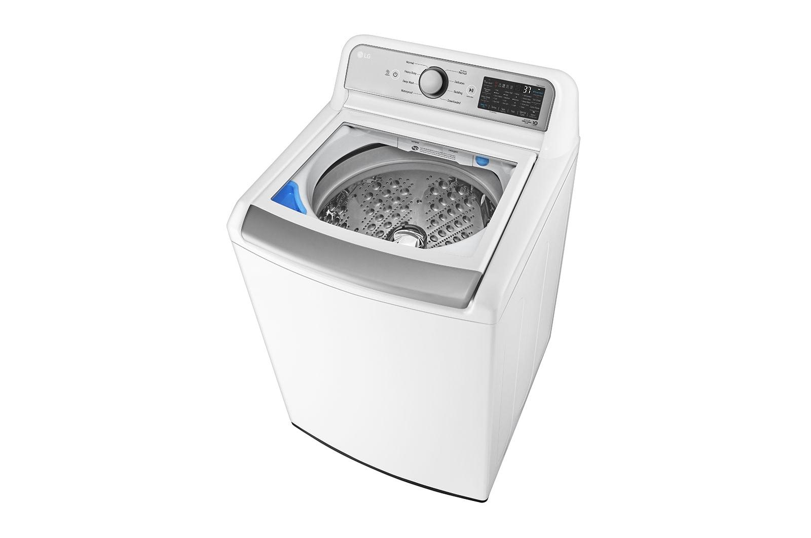 Lg WT7405CW 5.3 Cu.Ft. Mega Capacity Smart Wi-Fi Enabled Top Load Washer With 4-Way™ Agitator & Turbowash3D™ Technology