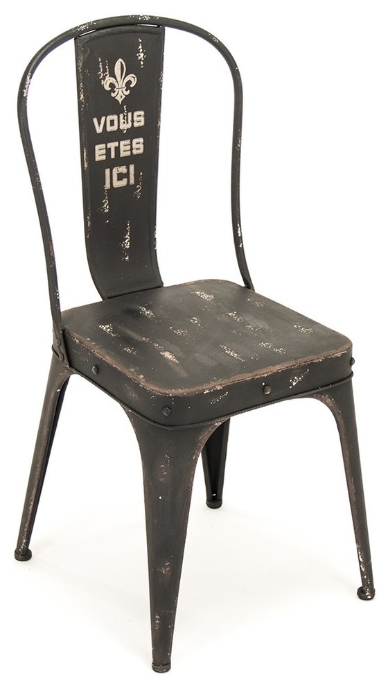 Christy Iron Chair   Industrial   Dining Chairs   by HedgeApple  Houzz