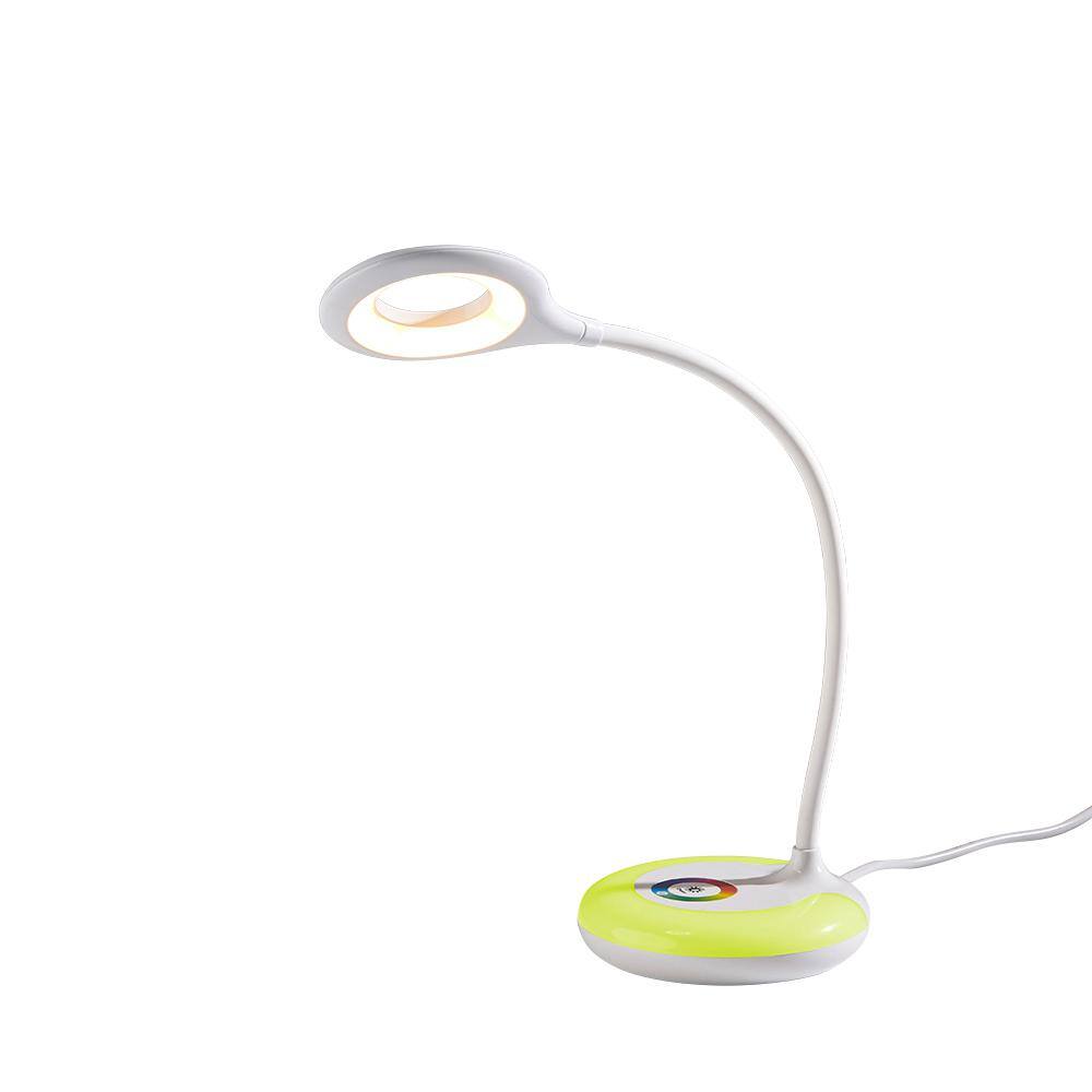 Hampton Bay 19 in. White LED Task Lamp with Color Changing HW-T4419