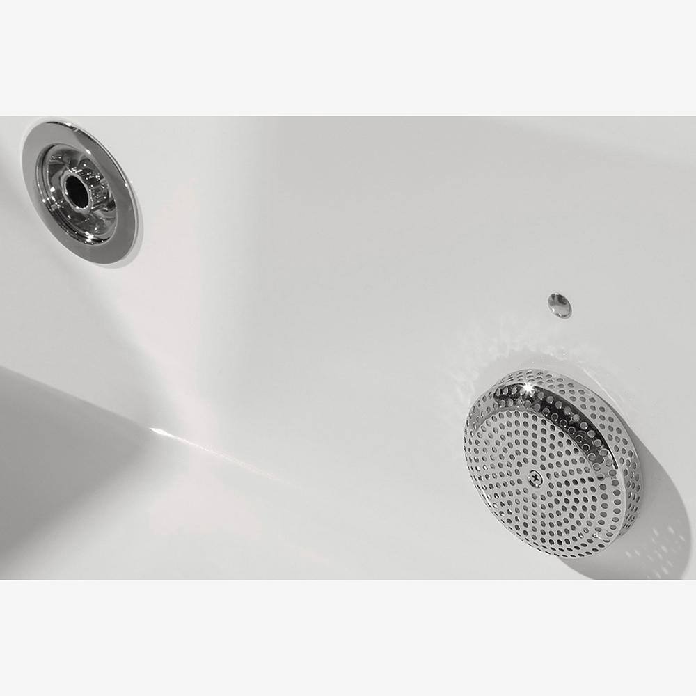 Ariel Platinum 71 in. Acrylic Right Drain Rectangular Alcove Whirlpool Bathtub in White PW1547032RW1