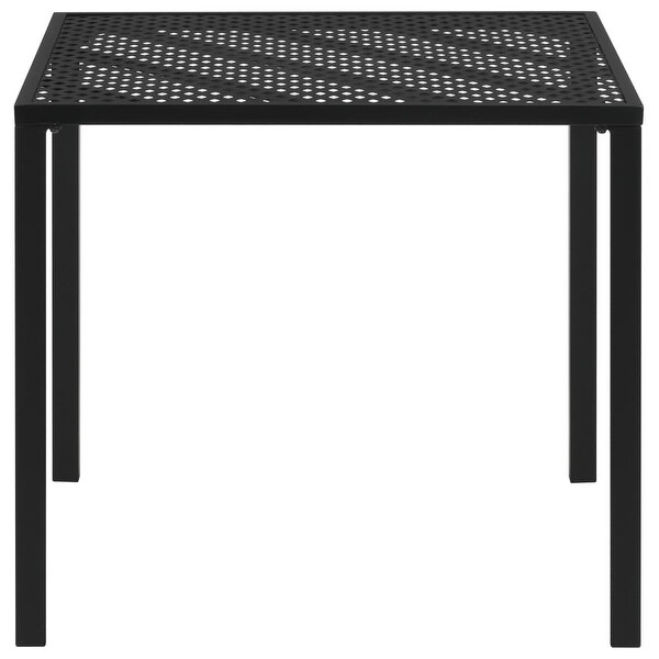 vidaXL Patio Table Black 31.5