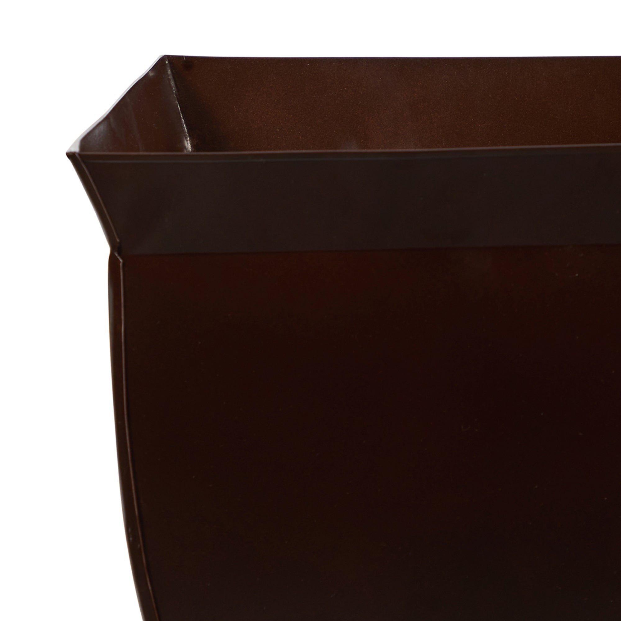 Nearly Natural 11.75" x 11.75" x 11.5" Square Bronze Metal Plant Planter