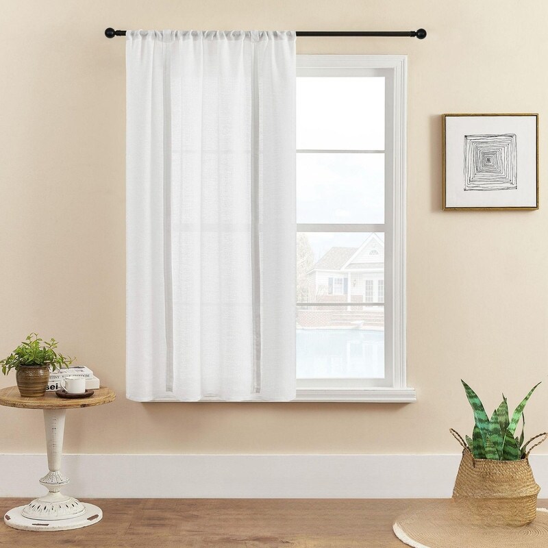 Avobird Balloon Shades Window Treatment Valance   Room Darkening Curtains Tie Up Shade for Window/Nursery