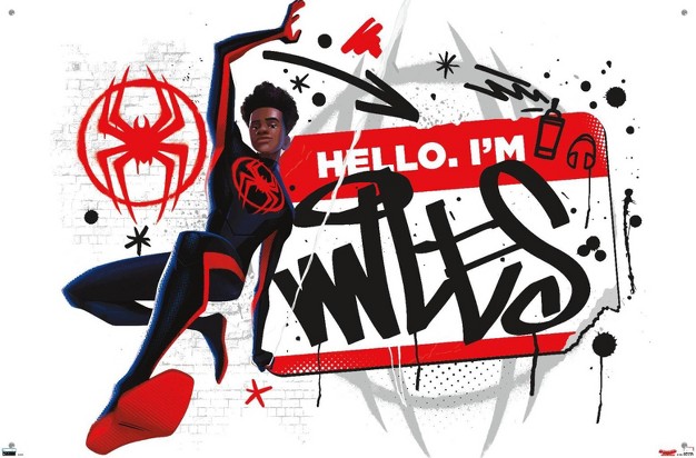 Trends International Marvel Spider man Across The Spider verse Hello I x27 m Miles Unframed Wall Poster Prints