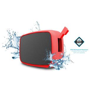 Ematic Water Resistant Wireless Speaker ESQ206RD