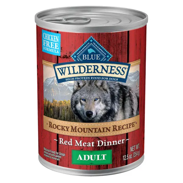 Blue Buffalo Wilderness 12.5 oz Rocky Mountain High Protein Natural Red Meat Adult Wet Dog Food