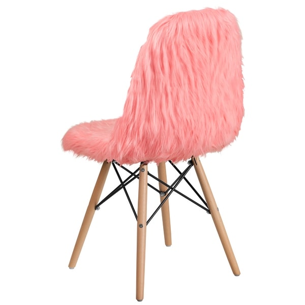 4Pk Shaggy Dog Accent Chair - Dorm Chair