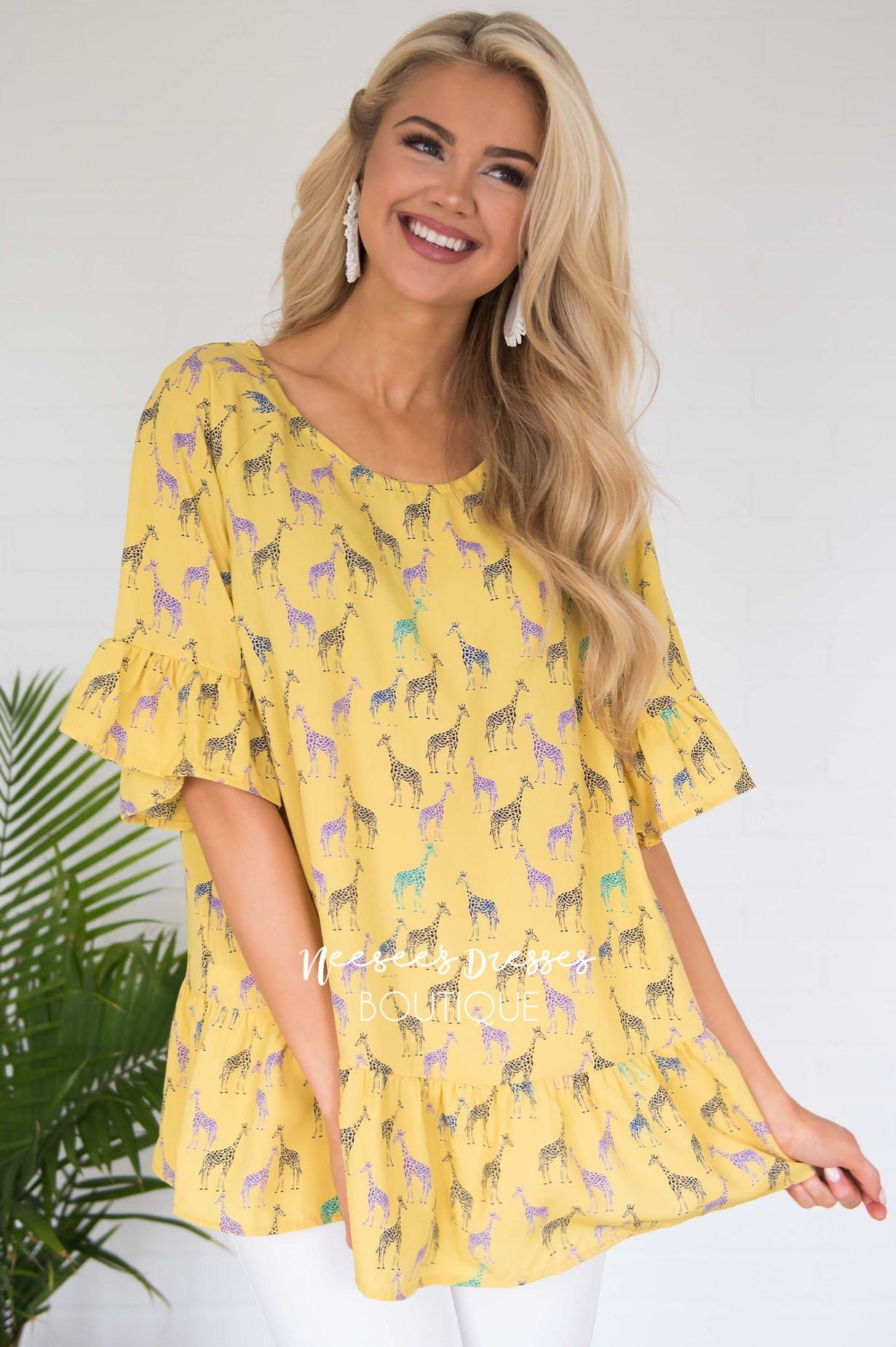 You Are My Sunshine Peplum Blouse