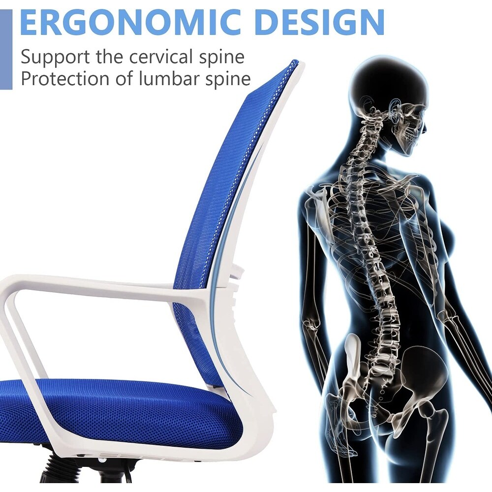 Office Chair  Ergonomic Office Chair Lumbar Support Home Office Desk Chair Computer Chair Mesh Swivel Chair Task Chair