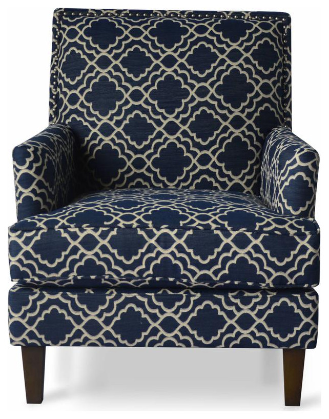 AUBREY CH MARINE  Accent Chair   Transitional   Armchairs And Accent Chairs   by Kolibri Decor  Houzz