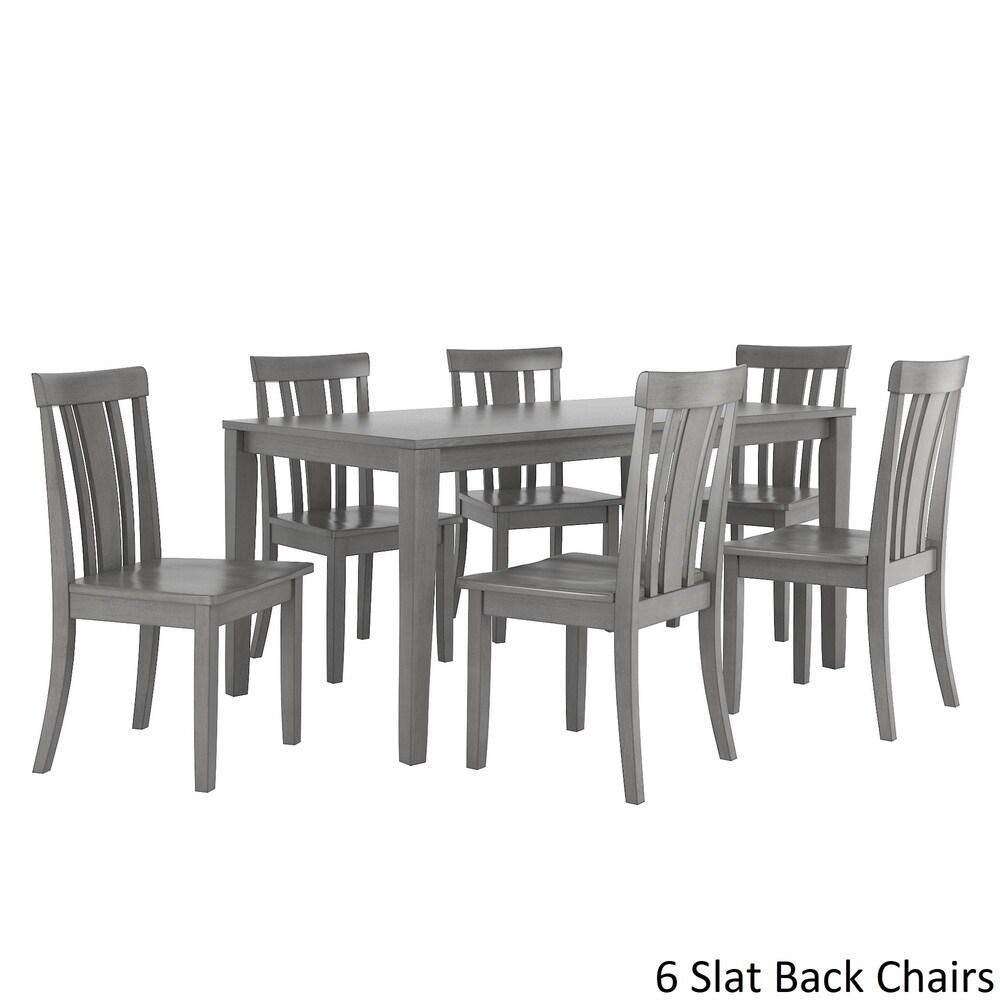 Wilmington II 60 Inch Rectangular Antique Grey Dining Set by iNSPIRE Q Classic