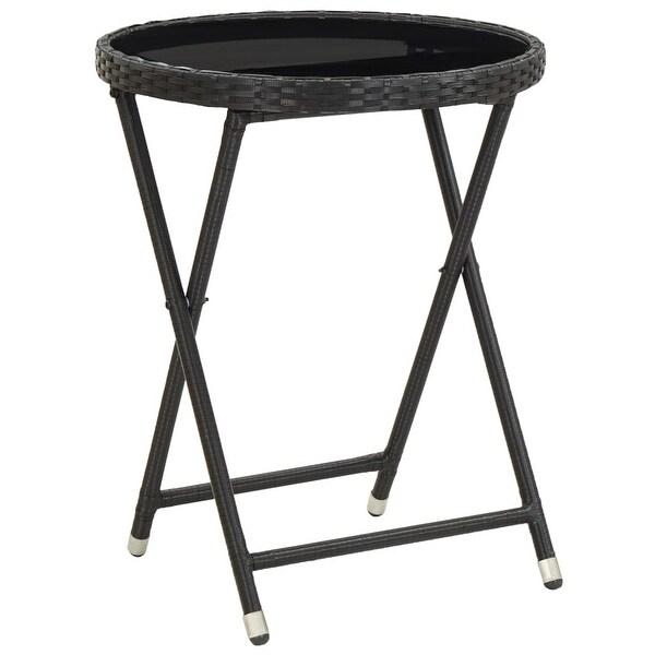 vidaXL Tea Table Black 23.6