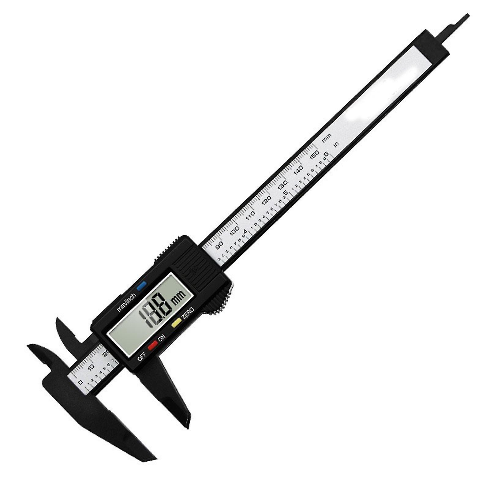 Black Electric Digital Display Vernier Caliper Accurate LCD High Strength Automatic Shut Down Caliper 0‑150mm